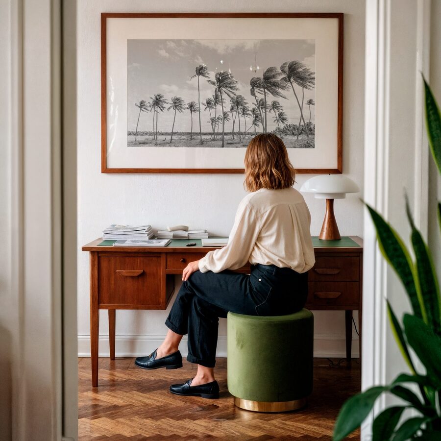 Obra de Marília Perez em ambiente